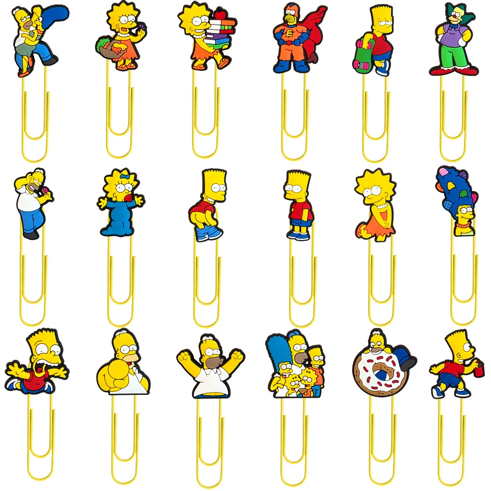 Simpson Cartoon PVC Decorative Swivel Needle Office Supplies Paper Clip Cute Bookmark DIY Creative Paper Clip Fashion Toys Anime
Simpson Cartoon PVC Decorative Swivel Needle Office Supplies Paper Clip Cute Bookmark DIY Creative Paper Clip Fashion Toys Anime