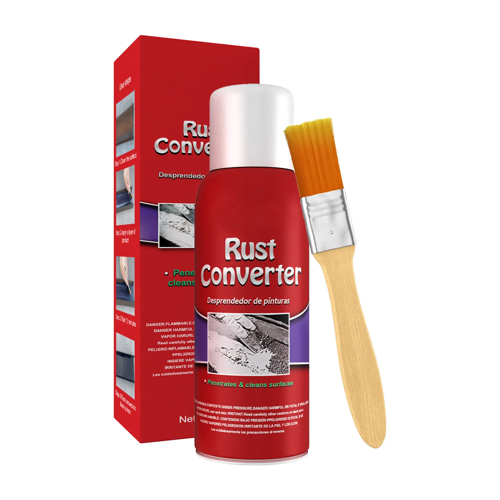 100ml Polishing Metal Rust Converter Multifunctional Rust Reformer Spray For Cars SUVs Trucks RVs Vehicles Dumpsters Furniture
100ml Polishing Metal Rust Converter Multifunctional Rust Reformer Spray For Cars SUVs Trucks RVs Vehicles Dumpsters Furniture