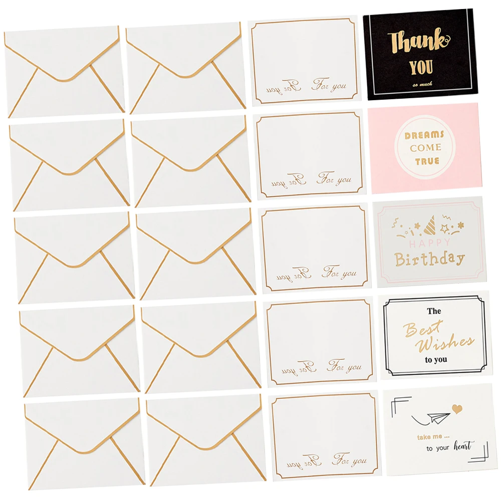10set Gold Foil Greeting Cards Beautiful Appearance Detailed Workmanship Birthday Thanksgiving Mum Teacher Safe Simple
10set Gold Foil Greeting Cards Beautiful Appearance Detailed Workmanship Birthday Thanksgiving Mum Teacher Safe Simple