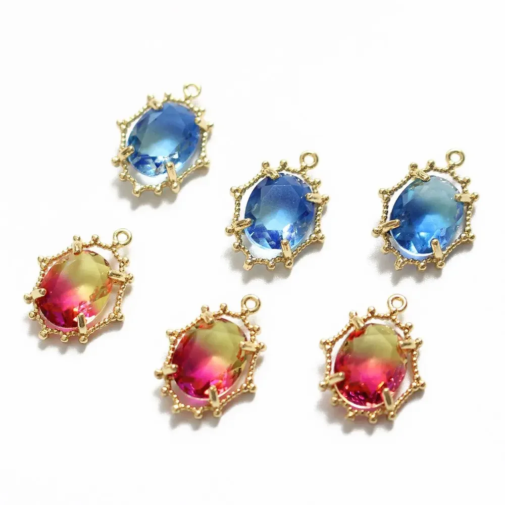 2pcs charms for jewelry making 18K Gold Plated Water Diamond Pendant Findings Diy Earrings Supplies Hand Made Accessories
2pcs charms for jewelry making 18K Gold Plated Water Diamond Pendant Findings Diy Earrings Supplies Hand Made Accessories
