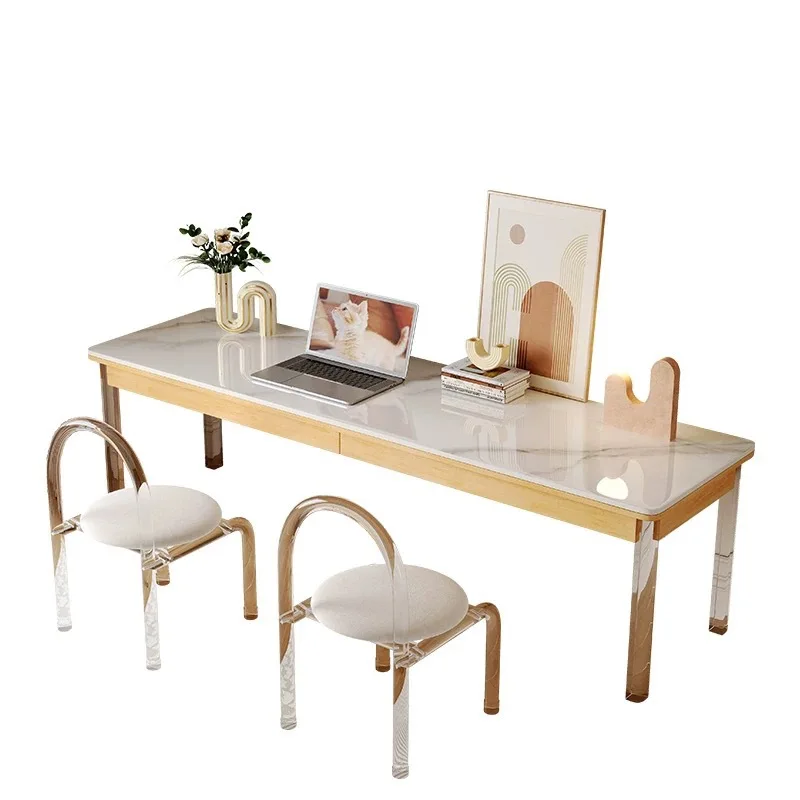 Double desk Slate student study table Bedroom study writing desk Home computer desk
Double desk Slate student study table Bedroom study writing desk Home computer desk