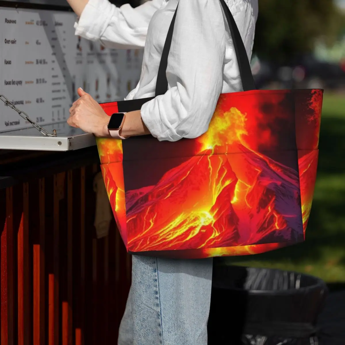 Volcano In The Snow Beach Tote Bag Sport Gym Yoga Duffle Large Tote Bag Women Travel Bag Fitness bag
Volcano In The Snow Beach Tote Bag Sport Gym Yoga Duffle Large Tote Bag Women Travel Bag Fitness bag
