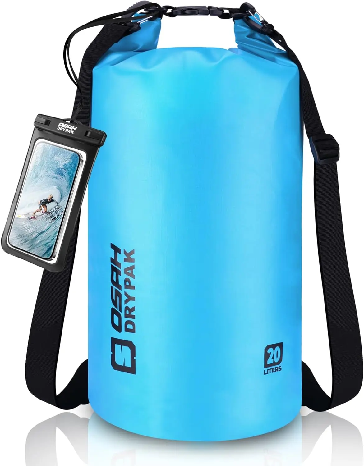 Waterproof Dry Bag 5L/10L/20L/30L/40L Roll Top Lightweight Backpack with Phone Case for Kayaking Swimming Camping
Waterproof Dry Bag 5L/10L/20L/30L/40L Roll Top Lightweight Backpack with Phone Case for Kayaking Swimming Camping