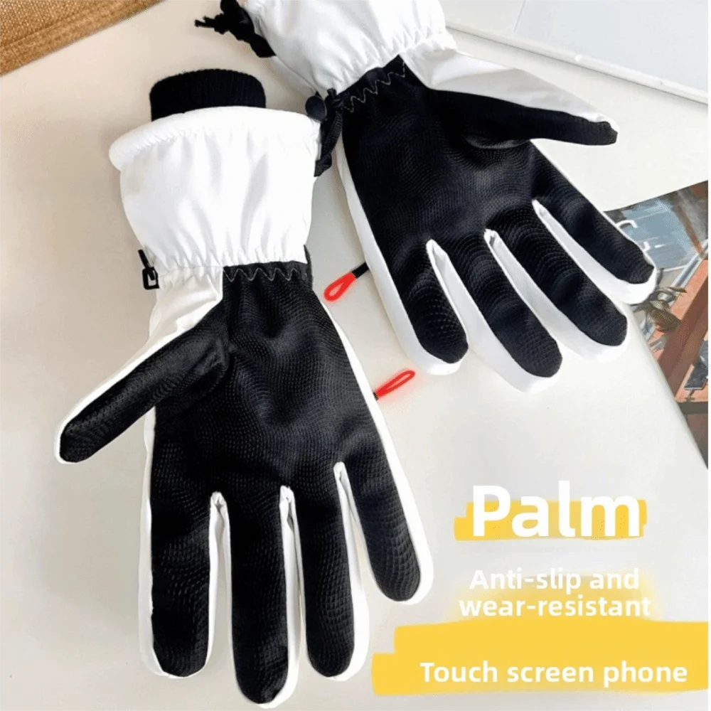 Warm Solid Color Winter Ski Gloves Thicken Snowboard Gloves Full Finger Windproof Touch Screen Gloves Girls
Warm Solid Color Winter Ski Gloves Thicken Snowboard Gloves Full Finger Windproof Touch Screen Gloves Girls