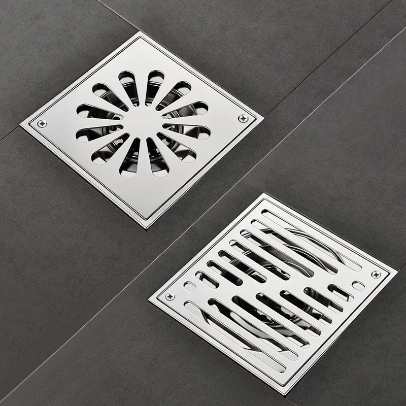 SUS304 deodorant, antibacterial and anti-backflow square floor drain, suitable for balcony bathroom floor drain
SUS304 deodorant, antibacterial and anti-backflow square floor drain, suitable for balcony bathroom floor drain