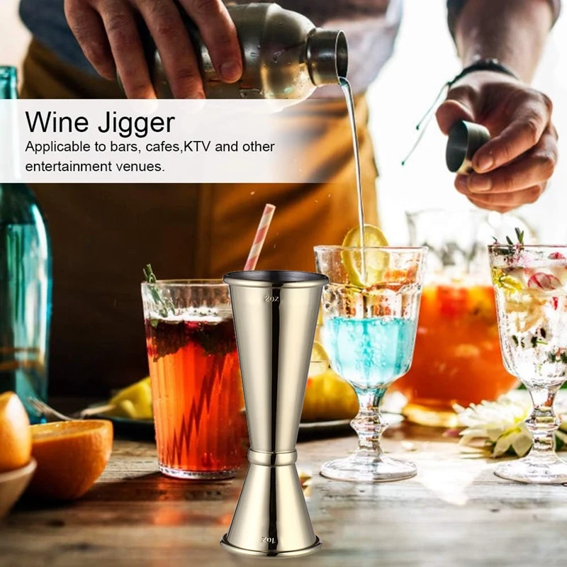 Набор из 2 джиггеров для барменов, 1 и 2 унции, из нержавеющей стали, в японском стиле, двойной джиггер, мерный инструмент для бара и дома
Набор из 2 джиггеров для барменов, 1 и 2 унции, из нержавеющей стали, в японском стиле, двойной джиггер, мерный инструмент для бара и дома