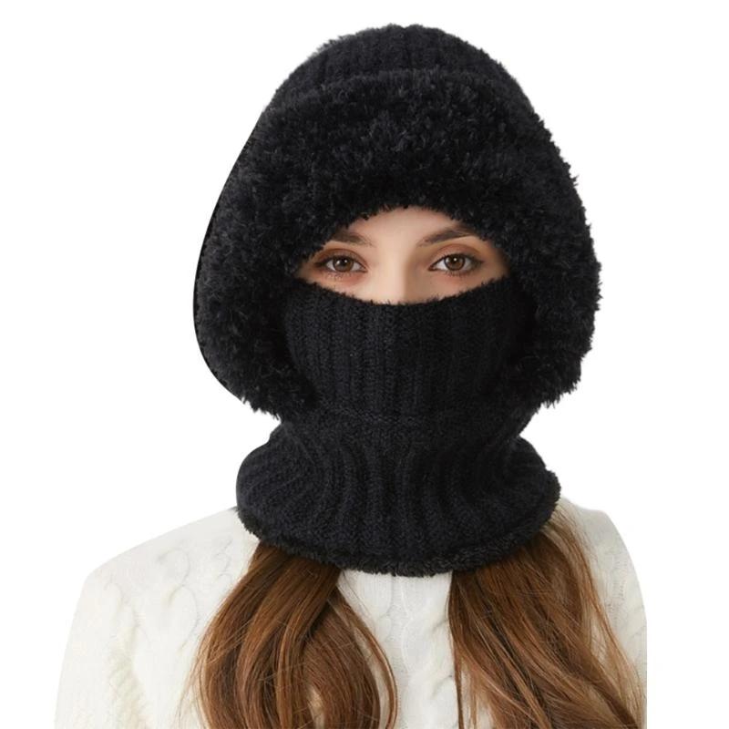 652F Women Knitted Winter Hat Warm Pullover Hat Outdoor Unisex Hat Neck Warmer
652F Women Knitted Winter Hat Warm Pullover Hat Outdoor Unisex Hat Neck Warmer