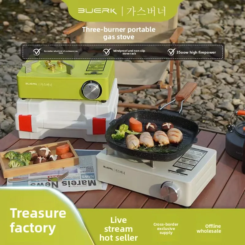 Outdoor Portable Cartridge Gas Stove 2-in-1 BBQ Cooker with Windproof Burner, Travel Ready, Camping Commercial Use, Bag Inclu
Outdoor Portable Cartridge Gas Stove 2-in-1 BBQ Cooker with Windproof Burner, Travel Ready, Camping Commercial Use, Bag Inclu