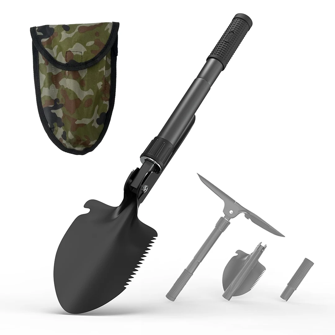 Multi-functional/Portable Foldable/Safe Garden Shovel, Made of Durable Carbon Steel, Suitable for Camping/Wild Survival
Multi-functional/Portable Foldable/Safe Garden Shovel, Made of Durable Carbon Steel, Suitable for Camping/Wild Survival