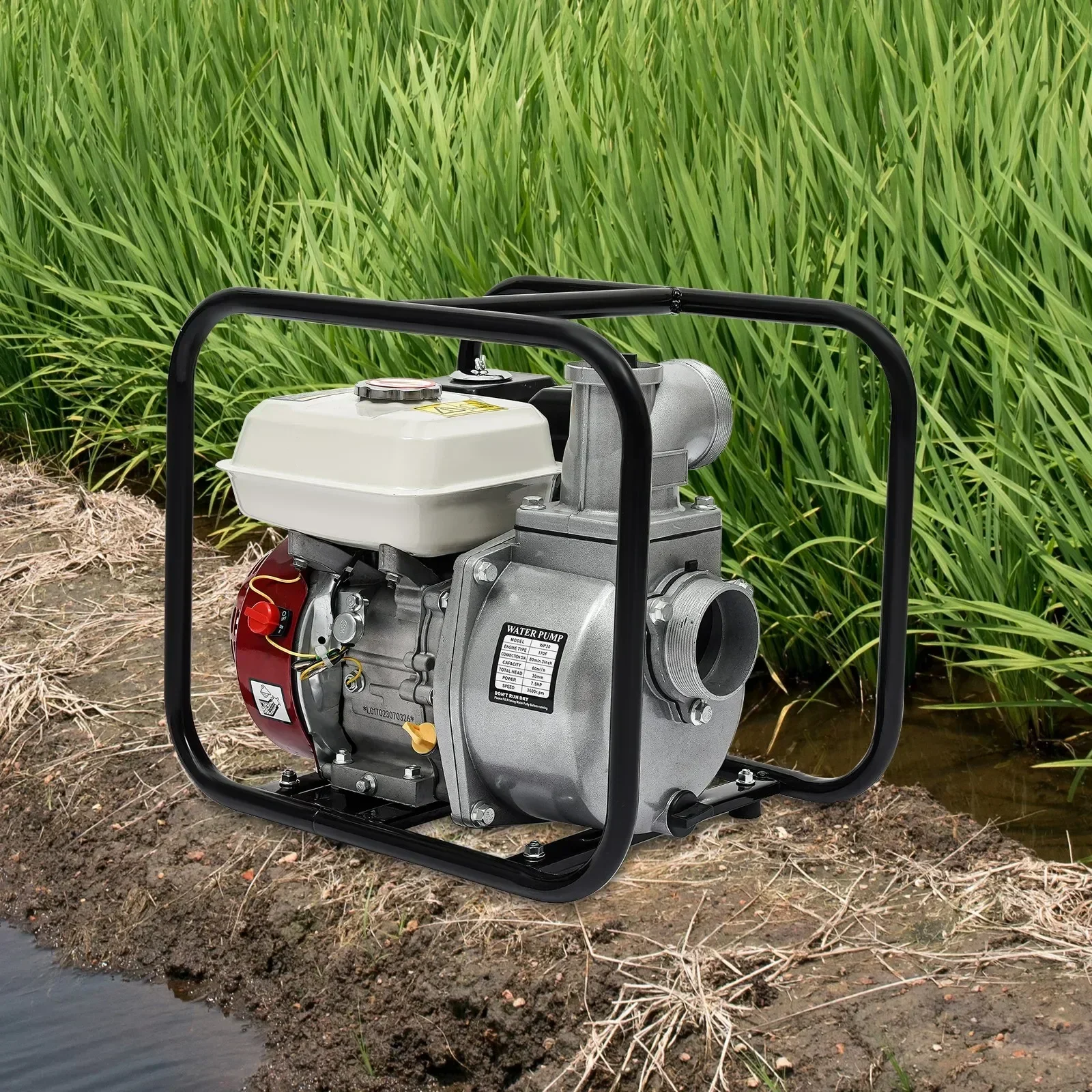 7.5HP 5.5kw 4-Stroke Gasoline Water Transfer Pump Recoil Start 3600rpm Pump 1000L/264gal/min
7.5HP 5.5kw 4-Stroke Gasoline Water Transfer Pump Recoil Start 3600rpm Pump 1000L/264gal/min