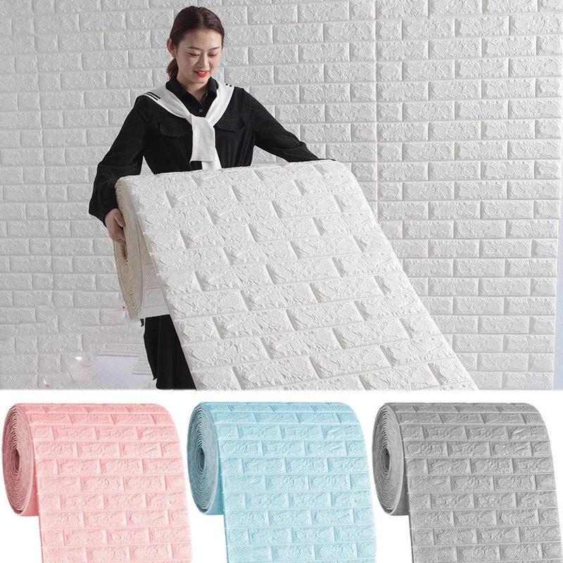 0.5/3/5/10m 3D Self-Adhesive Wallpaper Continuous Waterproof Brick Wall Stickers Living Room Bedroom Room Home Decoration
0.5/3/5/10m 3D Self-Adhesive Wallpaper Continuous Waterproof Brick Wall Stickers Living Room Bedroom Room Home Decoration