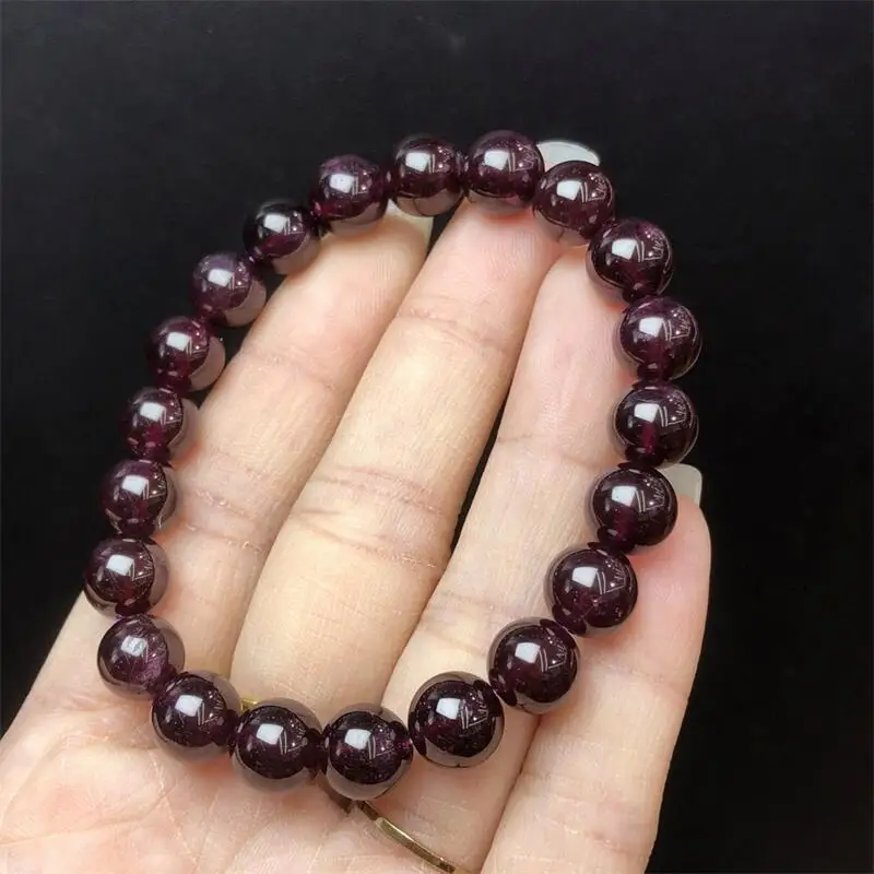 8MM Natural Purple Garnet Bracelet Women Purple Crystal Energy Reiki Healing Bangle Jewelry Holiday Gift 1PCS
8MM Natural Purple Garnet Bracelet Women Purple Crystal Energy Reiki Healing Bangle Jewelry Holiday Gift 1PCS