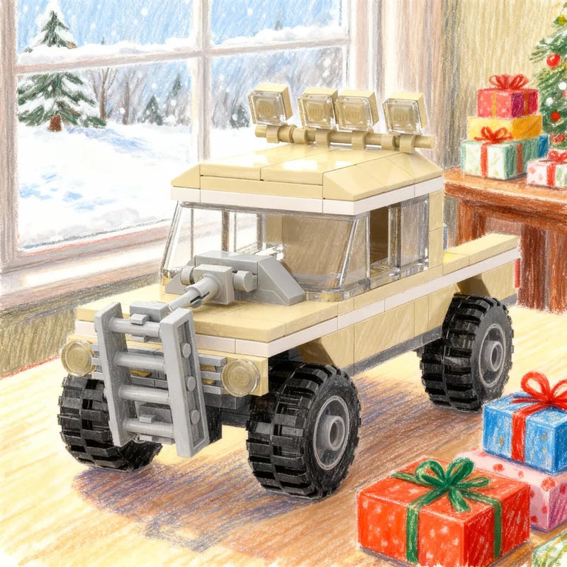 Набор для сборки модели грузовика MOC из 151 детали: конструктор, развивающая игрушка для детей, идея для подарка на Рождество, DIY
Набор для сборки модели грузовика MOC из 151 детали: конструктор, развивающая игрушка для детей, идея для подарка на Рождество, DIY