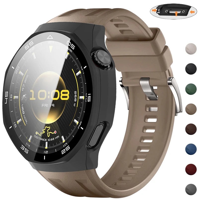 Силиконовый ремешок + чехол для Huawei Watch GT6 Pro 46 мм, стекло, защита от царапин, защитный бампер для ПК, аксессуары для GT 6
Силиконовый ремешок + чехол для Huawei Watch GT6 Pro 46 мм, стекло, защита от царапин, защитный бампер для ПК, аксессуары для GT 6