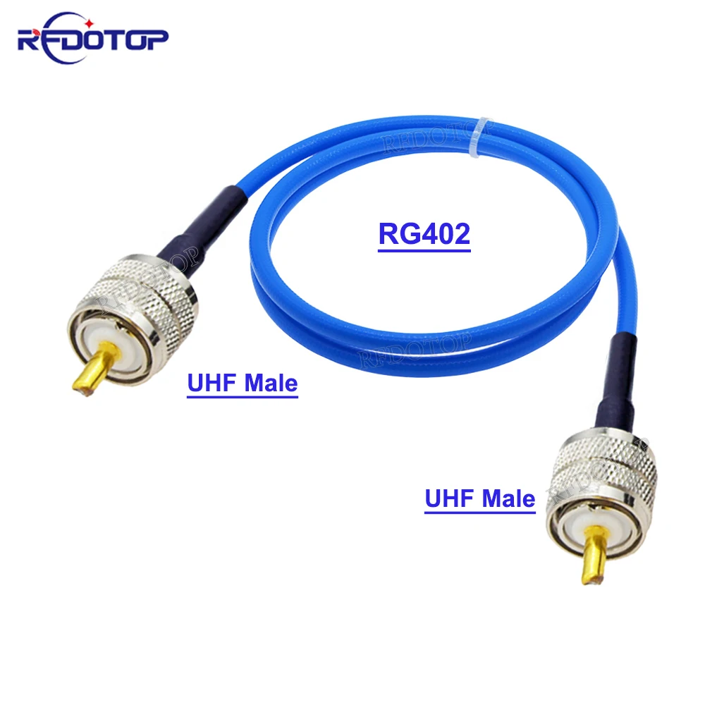 RG402 UHF PL259 Male Plug to UHF Male/Female RF Connector High Frequency Blue Jacket Semi Flexible Low Loss 50 Ohm Coaxial Cable
RG402 UHF PL259 Male Plug to UHF Male/Female RF Connector High Frequency Blue Jacket Semi Flexible Low Loss 50 Ohm Coaxial Cable