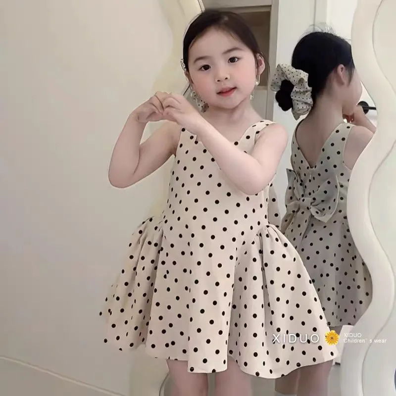 Girls Summer Polka Dot Princess Dress Baby Girl's Korean Style Dress Children's Fashion Outfit Baby Girl's Clothing
Girls Summer Polka Dot Princess Dress Baby Girl's Korean Style Dress Children's Fashion Outfit Baby Girl's Clothing