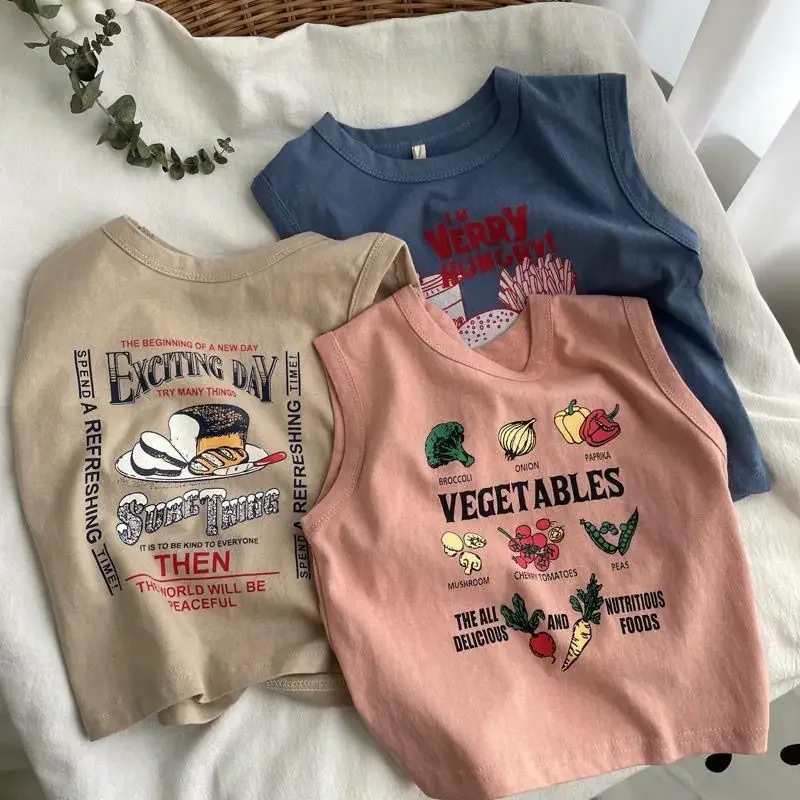 Children's Pure Cotton Tank Top Summer Thin 2024 New Female Baby Sleeveless Top Boys Summer T-shirt
Children's Pure Cotton Tank Top Summer Thin 2024 New Female Baby Sleeveless Top Boys Summer T-shirt