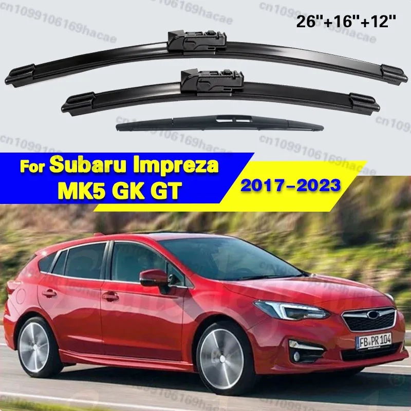 Wiper LHD Front & Rear Wiper Blades Set For Subaru Impreza MK5 GK GT 2017 - 2023 Windshield Windscreen Window 26"+16"+12"
Wiper LHD Front & Rear Wiper Blades Set For Subaru Impreza MK5 GK GT 2017 - 2023 Windshield Windscreen Window 26"+16"+12"