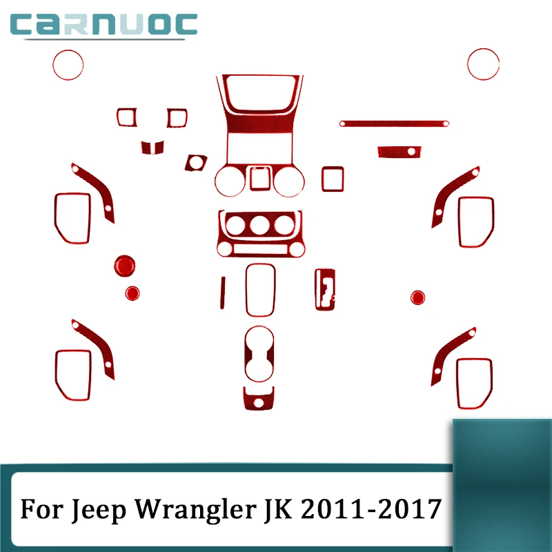 For Jeep Wrangler JK 2011 2012 2013 2014 2015 2016 2017 Car Interior Decorative Accessories Carbon Fiber Red Stickers
For Jeep Wrangler JK 2011 2012 2013 2014 2015 2016 2017 Car Interior Decorative Accessories Carbon Fiber Red Stickers