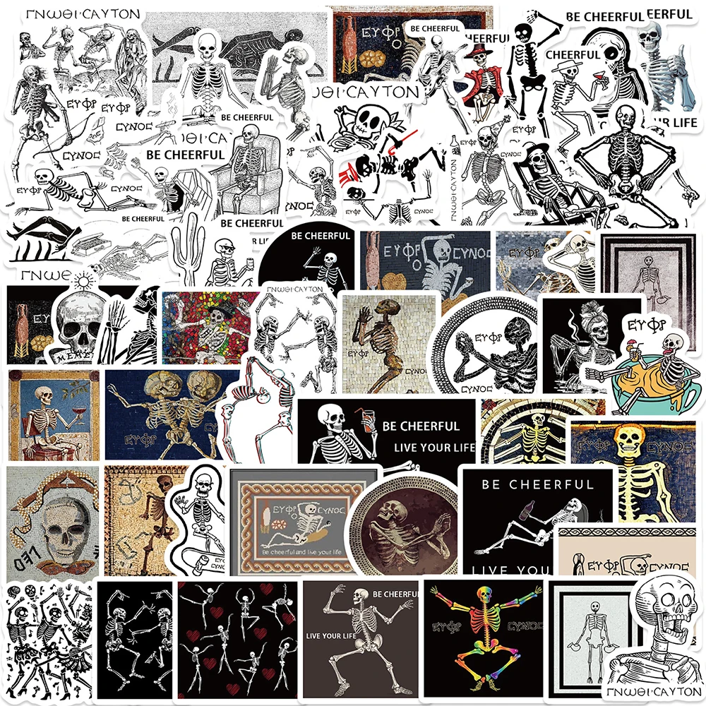 10/30/62PCS Ancient Greek Mosaic Skull Stickers Graffiti Personalized Decorative Guitar Phone Laptop Luggage Waterproof Sticker
10/30/62PCS Ancient Greek Mosaic Skull Stickers Graffiti Personalized Decorative Guitar Phone Laptop Luggage Waterproof Sticker