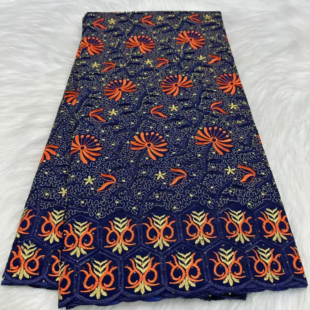Latest Design Swiss Voile Lace Fabric With Stones 2025 High Quality Cotton African Lace Fabric For Nigerian Party Dress PYC2514
Latest Design Swiss Voile Lace Fabric With Stones 2025 High Quality Cotton African Lace Fabric For Nigerian Party Dress PYC2514