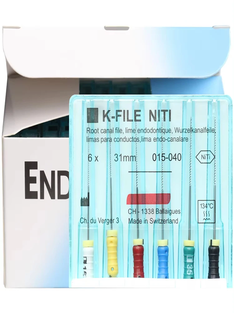 30pcs/5BOX 21/25 mm Dental K FILE NiTi Flexible Endo Root Canal K Files Hand Use Endodontic Nickel Titanium Dentistry Supplies
30pcs/5BOX 21/25 mm Dental K FILE NiTi Flexible Endo Root Canal K Files Hand Use Endodontic Nickel Titanium Dentistry Supplies