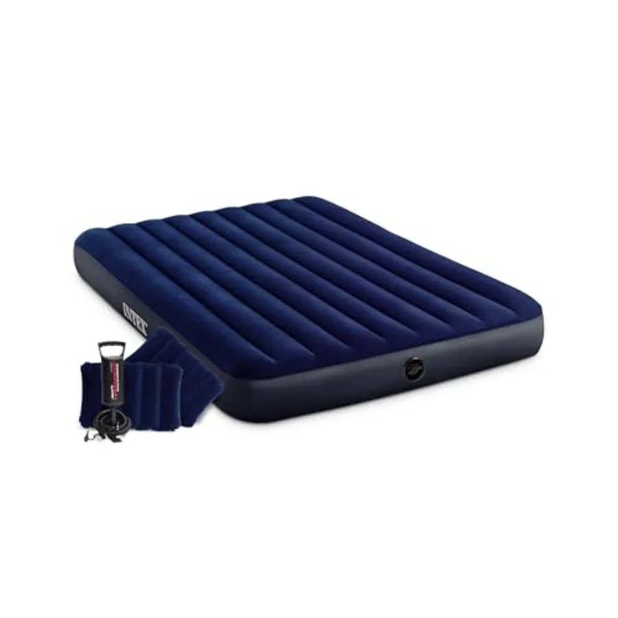 64765E Dura-Beam Standard Classic Air Mattress with Inflatable Pillows: Fiber-Tech - Size - Hand Pump - 10in Bed Height - 600lb
64765E Dura-Beam Standard Classic Air Mattress with Inflatable Pillows: Fiber-Tech - Size - Hand Pump - 10in Bed Height - 600lb