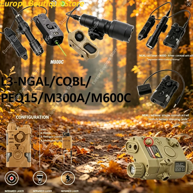 For L3 NGAL CQBL PEQ15 M300 M600 Style Green Laser Flashlight Strobe With Tail Switch Multi Function Outdoor Model Parts
For L3 NGAL CQBL PEQ15 M300 M600 Style Green Laser Flashlight Strobe With Tail Switch Multi Function Outdoor Model Parts