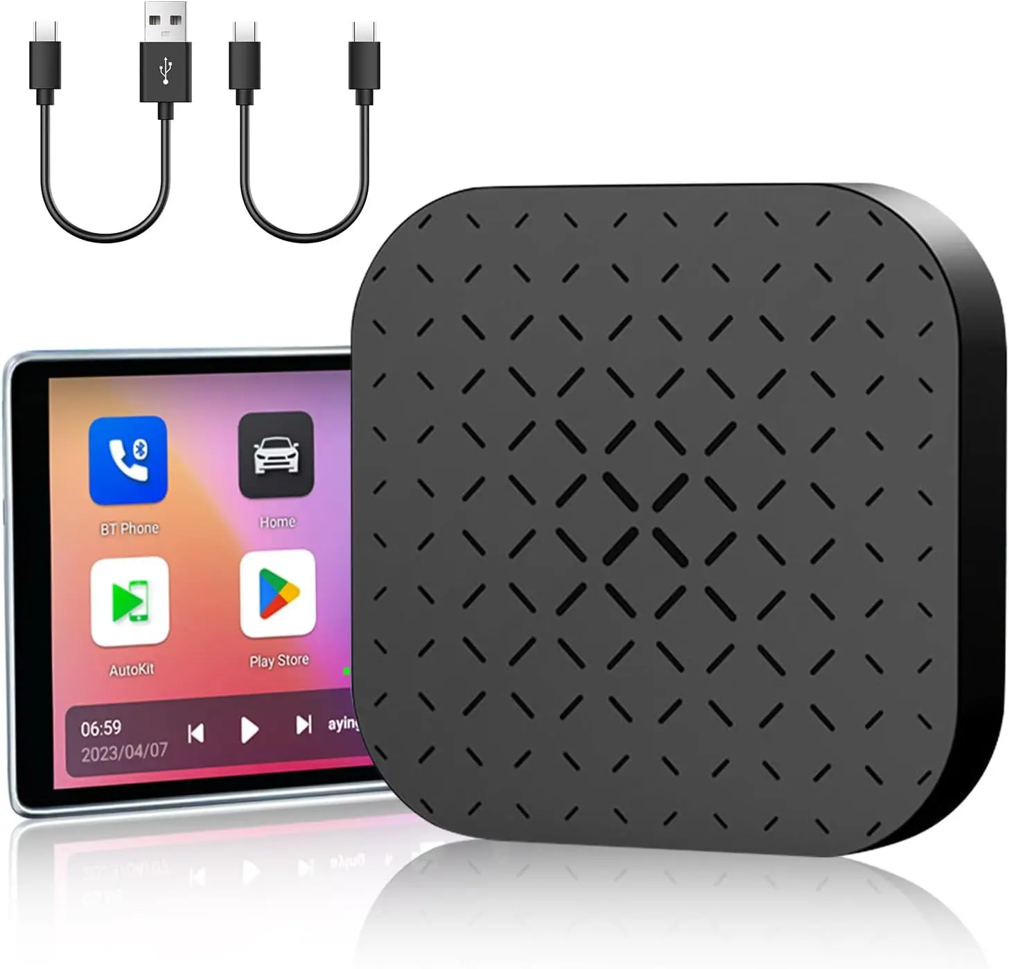 Mini CarPlay Box Android Auto Wireless CarPlay Adapter to Wireless Connect Support Netflix/YouTube/TikTok/Google Play/TF Car
Mini CarPlay Box Android Auto Wireless CarPlay Adapter to Wireless Connect Support Netflix/YouTube/TikTok/Google Play/TF Car