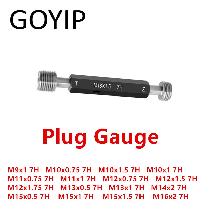 2 Pcs M9 M10 M11 M12 M13 M14 M15 M16 7H Thread Plug Gauge GO And NO-GO Gauge Gage High Hardness Support Customization
2 Pcs M9 M10 M11 M12 M13 M14 M15 M16 7H Thread Plug Gauge GO And NO-GO Gauge Gage High Hardness Support Customization