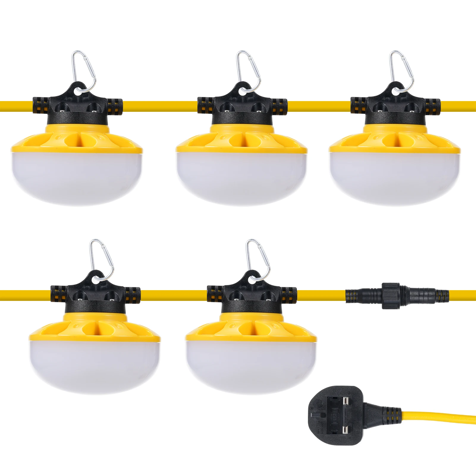 50FT Construction String Lights Industrial Mining Lights Outdoor Waterproof LED Bulb Light Strings with Climbing Hook
50FT Construction String Lights Industrial Mining Lights Outdoor Waterproof LED Bulb Light Strings with Climbing Hook