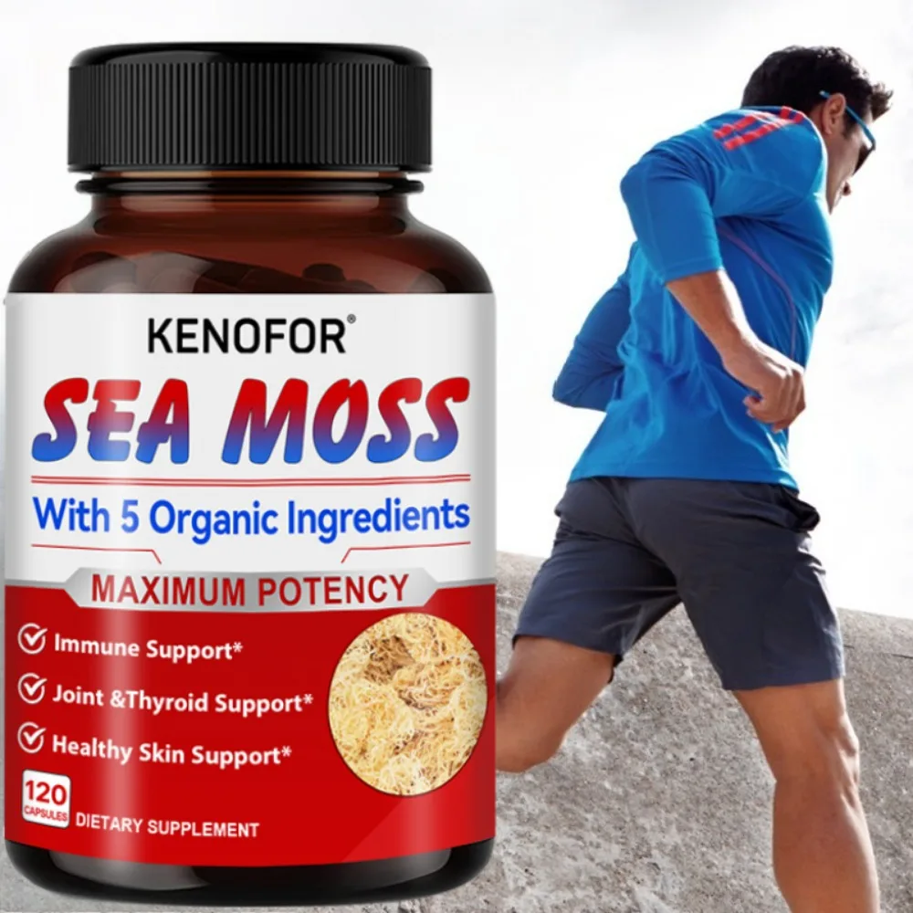 Organic Sea Moss Capsule Beauty Anti-aging Skincare Detox Boost Immunity Clean The Intestines Supports Health
Organic Sea Moss Capsule Beauty Anti-aging Skincare Detox Boost Immunity Clean The Intestines Supports Health