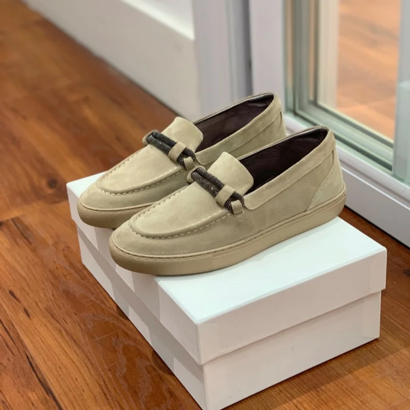 New Beaded Retro Lefu Shoes Women's Matte Genuine Leather Beaded Chain Flat Sole Single Shoes, One Step Lazy Shoes
New Beaded Retro Lefu Shoes Women's Matte Genuine Leather Beaded Chain Flat Sole Single Shoes, One Step Lazy Shoes