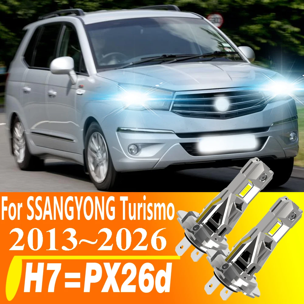 2 шт. светодиодные лампы H7 PX26D 12V 55W H18 для фар ближнего света, белые, для автомобилей и мотоциклов, диодные лампы Turbo для SSANGYONG Turismo 2013~2026
2 шт. светодиодные лампы H7 PX26D 12V 55W H18 для фар ближнего света, белые, для автомобилей и мотоциклов, диодные лампы Turbo для SSANGYONG Turismo 2013~2026