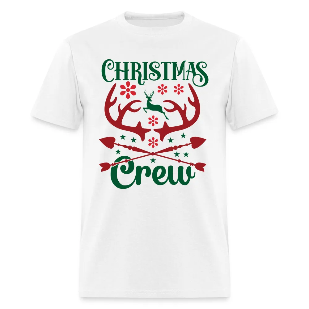 Christmas Crew T Shirt with Reindeer Antlers Hearts
Christmas Crew T Shirt with Reindeer Antlers Hearts