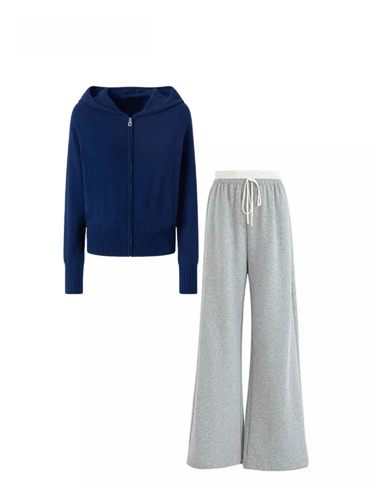 Женский повседневный комплект с капюшоном и брюками, длинный све, с высокой талией, теплая модная осенняя одежда, удобный свободный кардиган на молнии
Женский повседневный комплект с капюшоном и брюками, длинный све, с высокой талией, теплая модная осенняя одежда, удобный свободный кардиган на молнии
