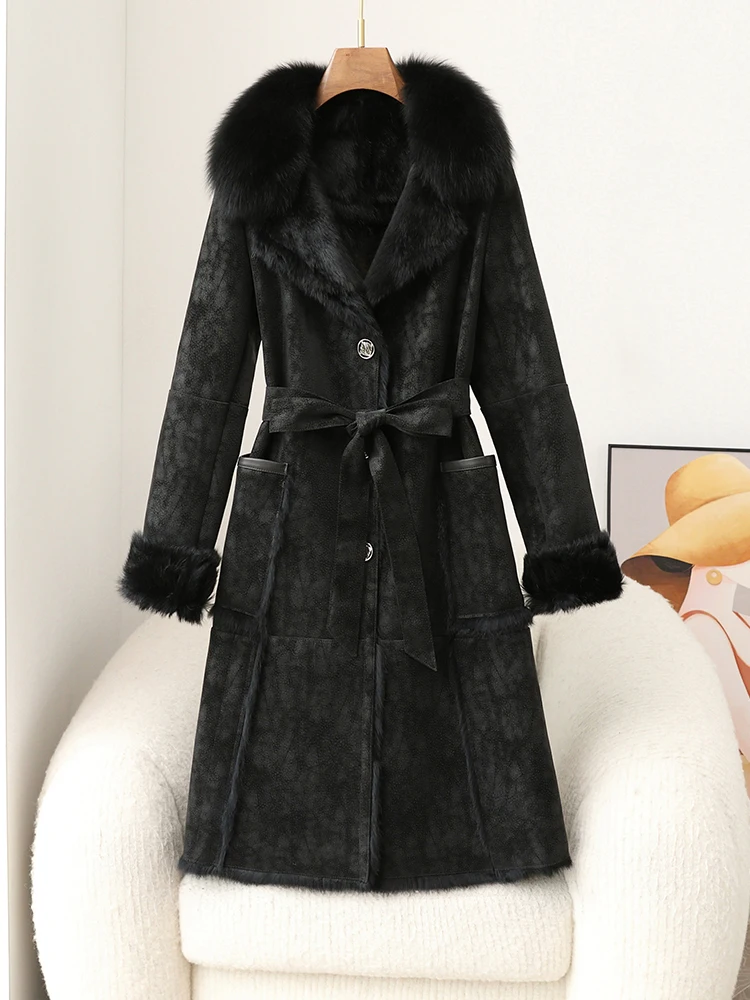 2024 Winter Fur Coat Women's Fur and Fur Integrated Medium Length Rabbit Hair Inner Tank Hair Collar Fur Coat
2024 Winter Fur Coat Women's Fur and Fur Integrated Medium Length Rabbit Hair Inner Tank Hair Collar Fur Coat