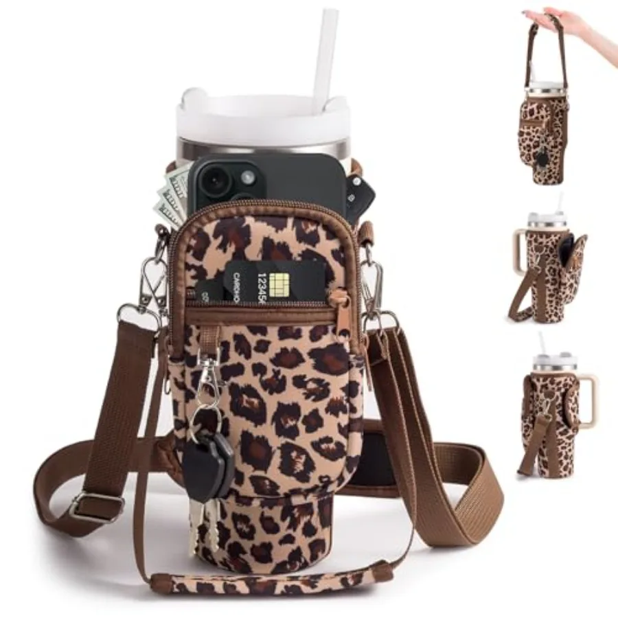 Water Bottle Carrier Bag for Stanley Cup 40/ with Phone Holder Pockets, Neoprene Water Bottle Cross-body Bag with Adjustable Sh
Water Bottle Carrier Bag for Stanley Cup 40/ with Phone Holder Pockets, Neoprene Water Bottle Cross-body Bag with Adjustable Sh