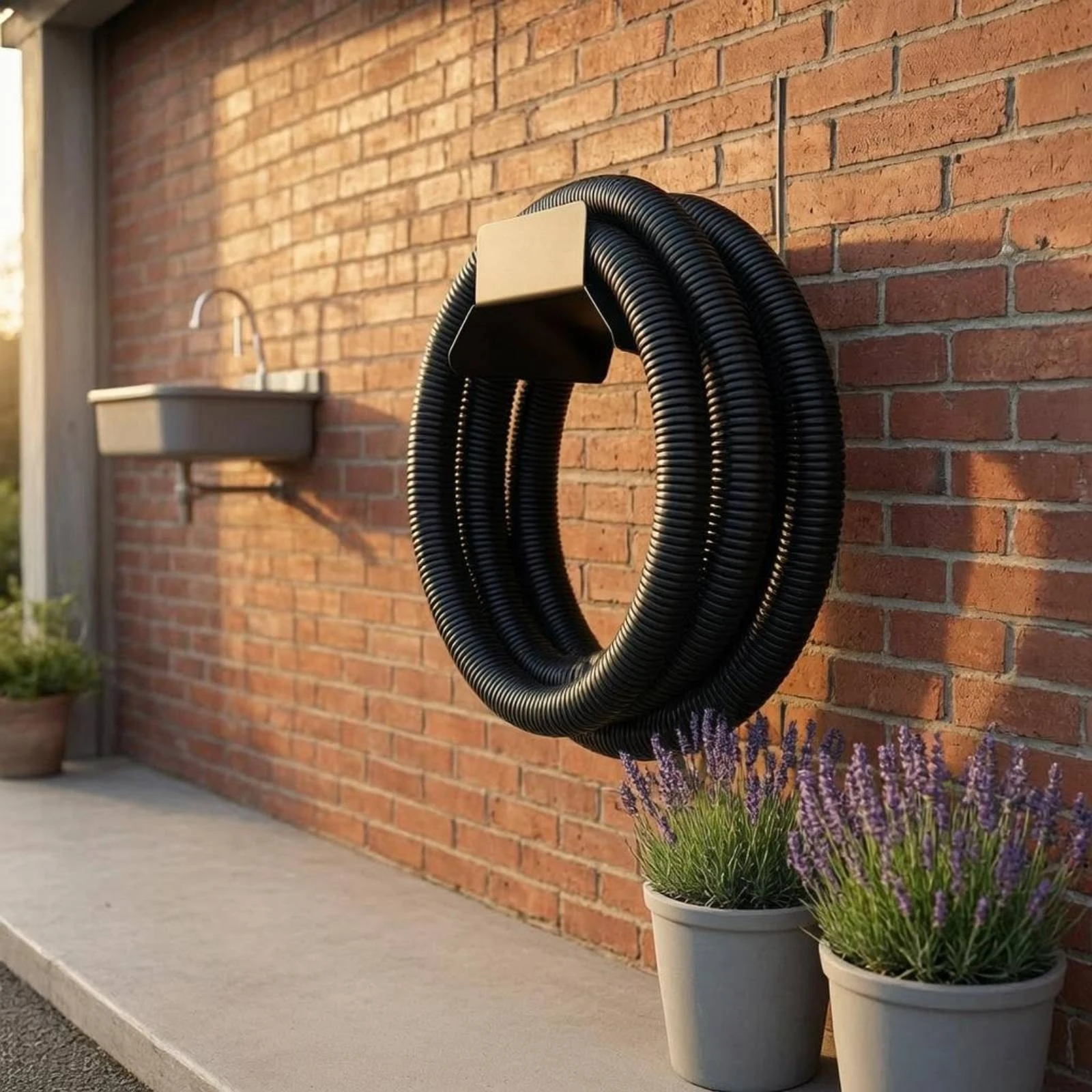 Garden Hose Storage Rack Curved Cradle Wall-Mounted Hose Rack Slotted Mounting Holes Sturdy for Outdoor
Garden Hose Storage Rack Curved Cradle Wall-Mounted Hose Rack Slotted Mounting Holes Sturdy for Outdoor