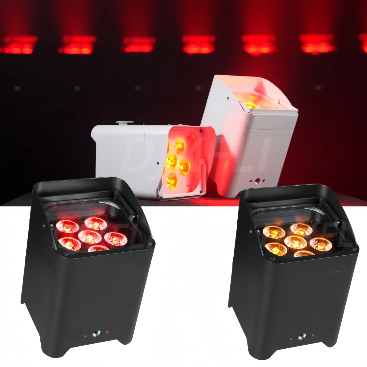 Professional 6x18W RGBWAUV 6in1 Wireless Battery Par Light for Stage Party DJ Disco Events - Portable Color Changing Light Show
Professional 6x18W RGBWAUV 6in1 Wireless Battery Par Light for Stage Party DJ Disco Events - Portable Color Changing Light Show