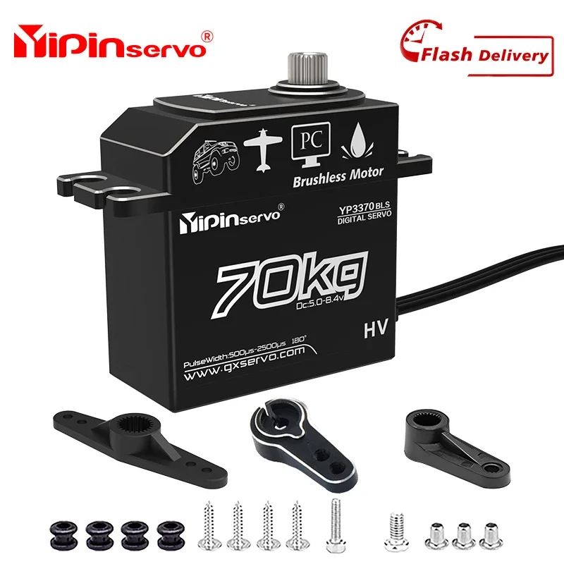 3370BLS 70kg Torque High Torque Digital Brushless Servo Waterproof IP67 180 270 357 360 Degree 5.0V-8.4V RC Robot Car
3370BLS 70kg Torque High Torque Digital Brushless Servo Waterproof IP67 180 270 357 360 Degree 5.0V-8.4V RC Robot Car
