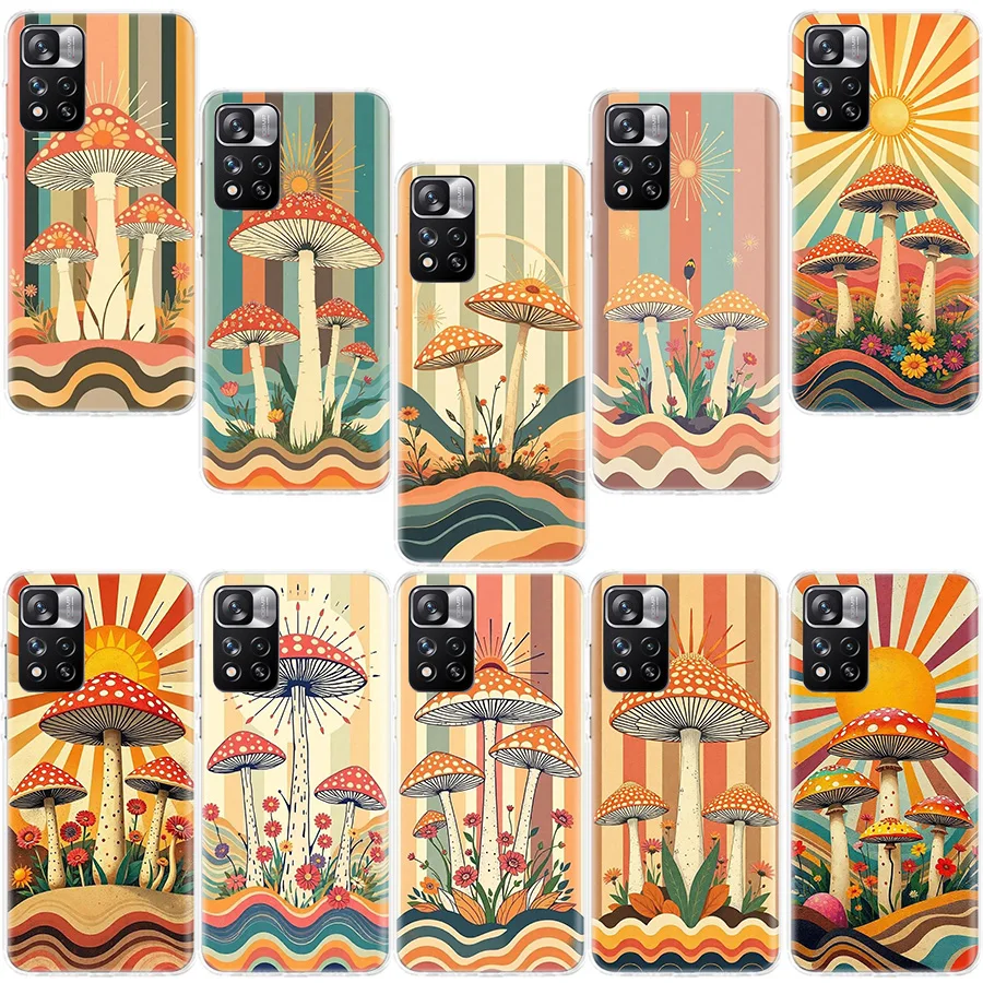 Boho Hippy Mushroom Sunrise Phone Case For Redmi Note 13 12 Pro Plus 14 15 Pro 5G 11 11T 11E 11S 10 Pro 10S 9 9S Cover Cell Clea
Boho Hippy Mushroom Sunrise Phone Case For Redmi Note 13 12 Pro Plus 14 15 Pro 5G 11 11T 11E 11S 10 Pro 10S 9 9S Cover Cell Clea