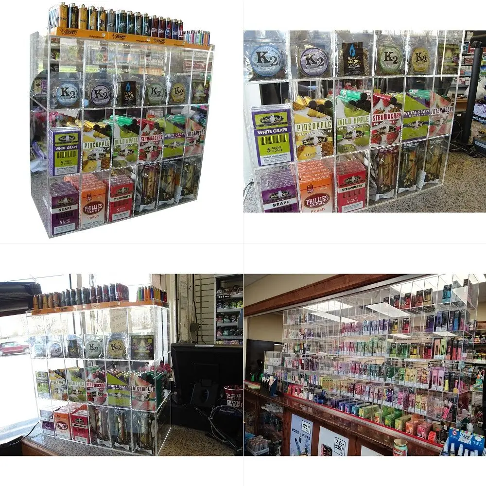 Cigar Display Case Point of Sale Counter Rack Candy Retail Display Organizer
Cigar Display Case Point of Sale Counter Rack Candy Retail Display Organizer