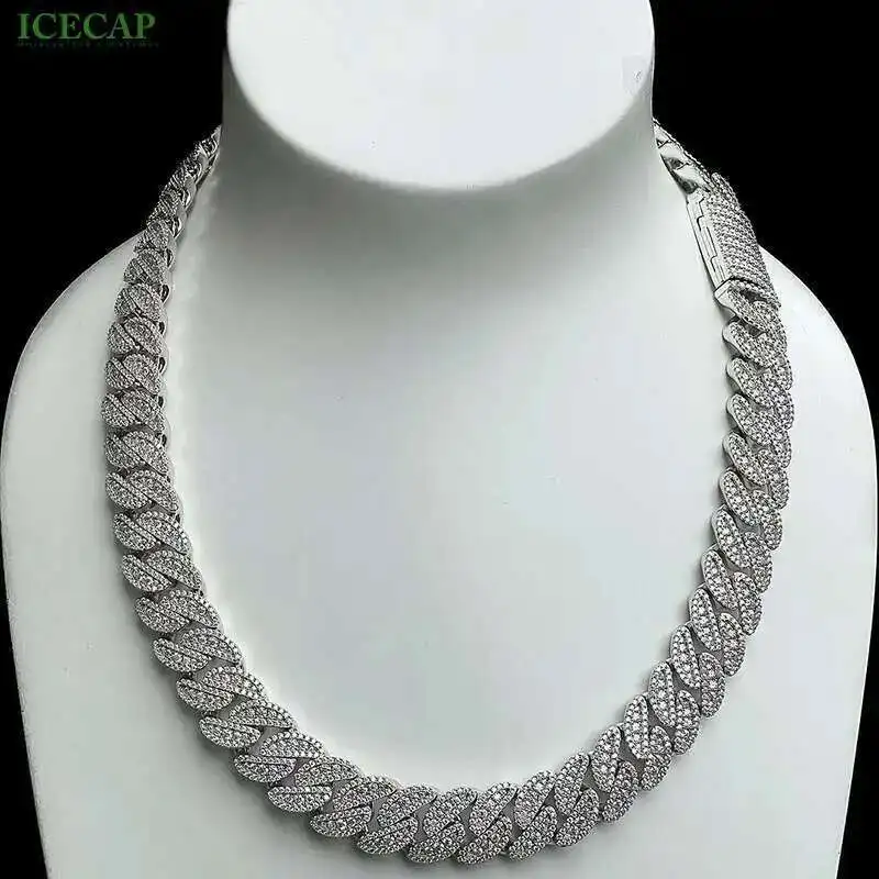 Luxury Moissanite Diamond 14mm Cuban Iced Out Hip Hop Jewelry for Rappers Personalised Cuban Link Chain
Luxury Moissanite Diamond 14mm Cuban Iced Out Hip Hop Jewelry for Rappers Personalised Cuban Link Chain