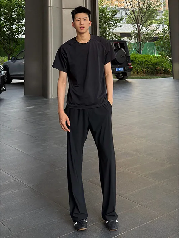 Black Cleanfit American Ice Silk Men's Summer Quick Dry Lightweight Pants Slimming Leg Lengthening Cool Feeling Western Trousers
Black Cleanfit American Ice Silk Men's Summer Quick Dry Lightweight Pants Slimming Leg Lengthening Cool Feeling Western Trousers