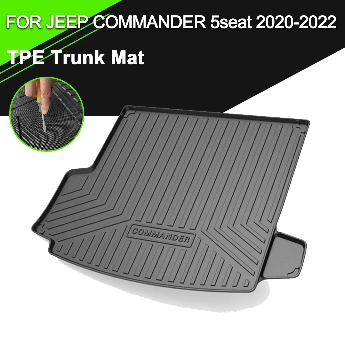 For Jeep Commander 5 Seater 2020-2022 Car Rear Trunk Cover Mat TPE Waterproof Non-Slip Rubber Cargo Liner Accessories
For Jeep Commander 5 Seater 2020-2022 Car Rear Trunk Cover Mat TPE Waterproof Non-Slip Rubber Cargo Liner Accessories