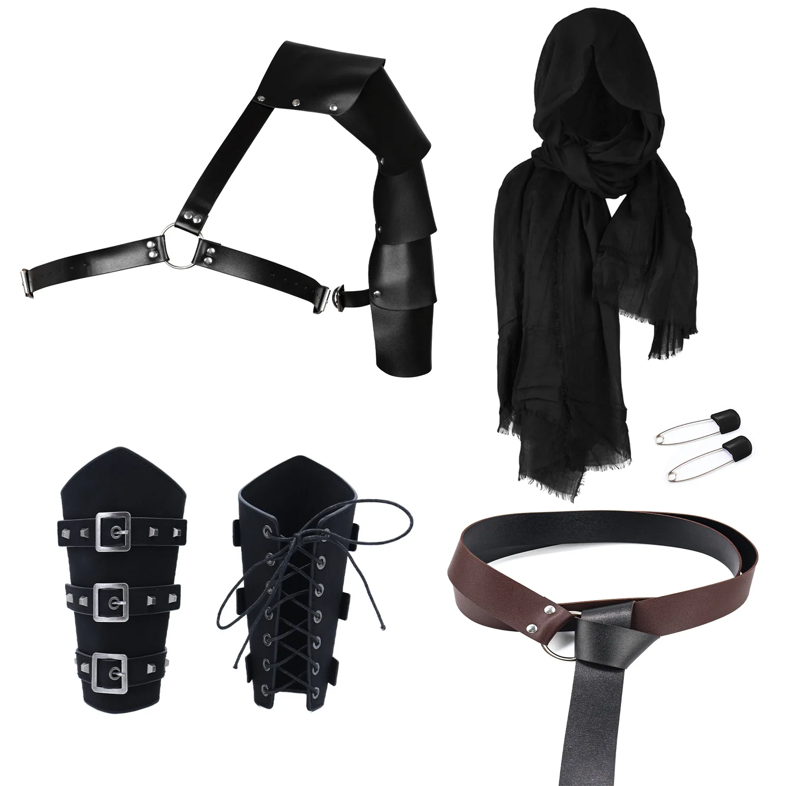 Medieval Viking - Pirate Wrist Guards and Armor Set for Halloween Carnival, Essential Cosplay Accessory Props
Medieval Viking - Pirate Wrist Guards and Armor Set for Halloween Carnival, Essential Cosplay Accessory Props