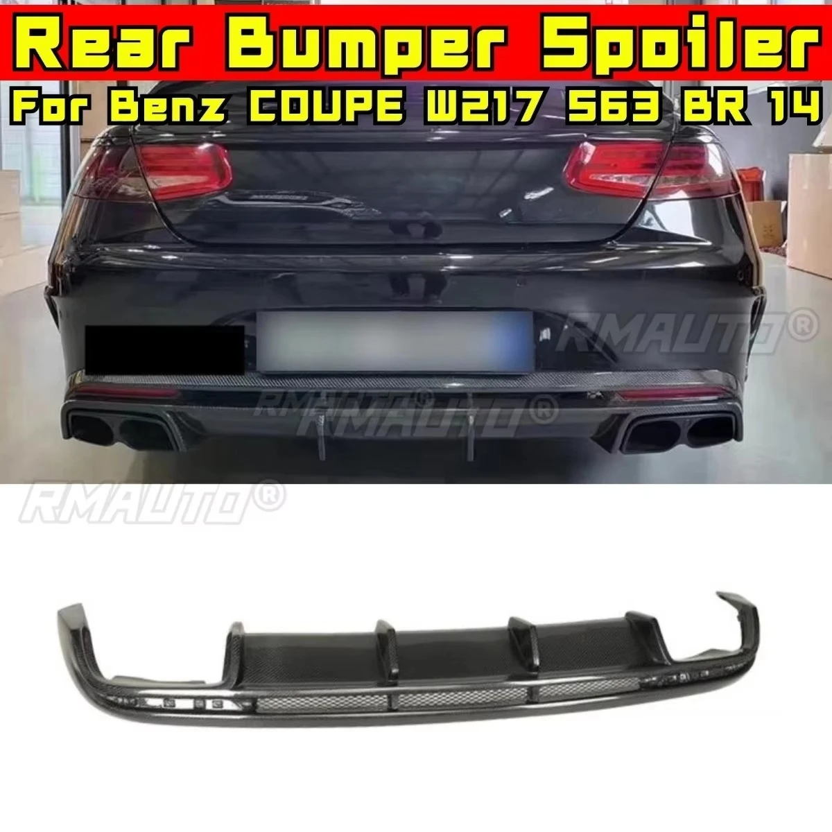 Real Carbon Fiber Car Rear Bumper Lip Glossy Black Modification Part for Mercedes Benz S-Class COUPE W217 S63 BR 2014 Body Kit
Real Carbon Fiber Car Rear Bumper Lip Glossy Black Modification Part for Mercedes Benz S-Class COUPE W217 S63 BR 2014 Body Kit
