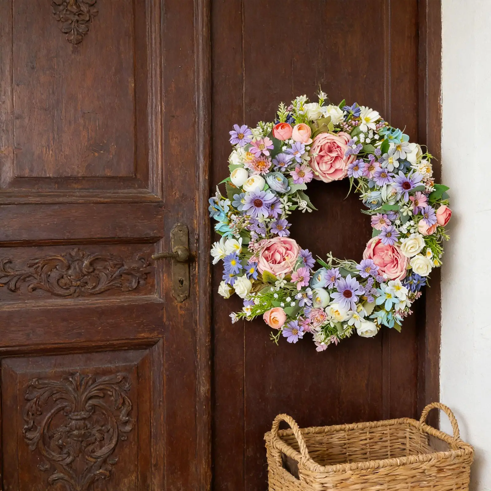Easter Wreath Spring Front Door Decor Garland Ornament Indoor/Outdoor Decorative 18 inch Spring Wreath for Window Holiday Bar
Easter Wreath Spring Front Door Decor Garland Ornament Indoor/Outdoor Decorative 18 inch Spring Wreath for Window Holiday Bar