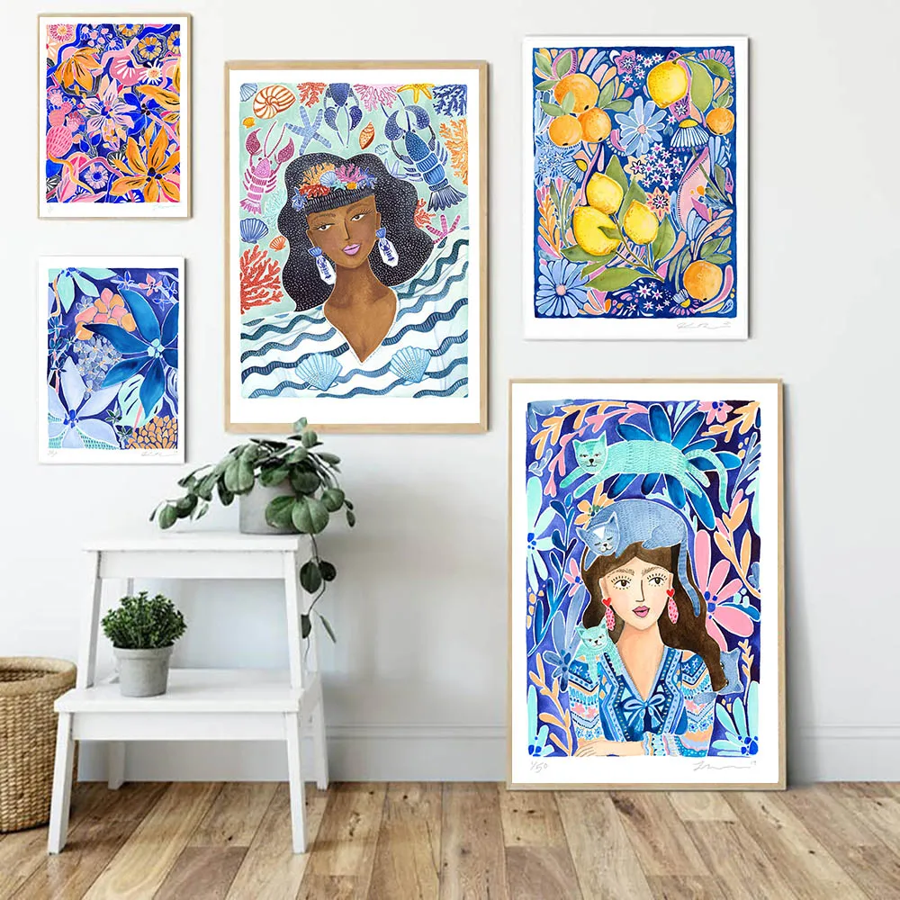 Color Cartoon Girl Portrait Decorative Painting Cute Cat Flower Lemon Wall Canvas Poster Bedroom Hanging Pictures Home Decor
Color Cartoon Girl Portrait Decorative Painting Cute Cat Flower Lemon Wall Canvas Poster Bedroom Hanging Pictures Home Decor